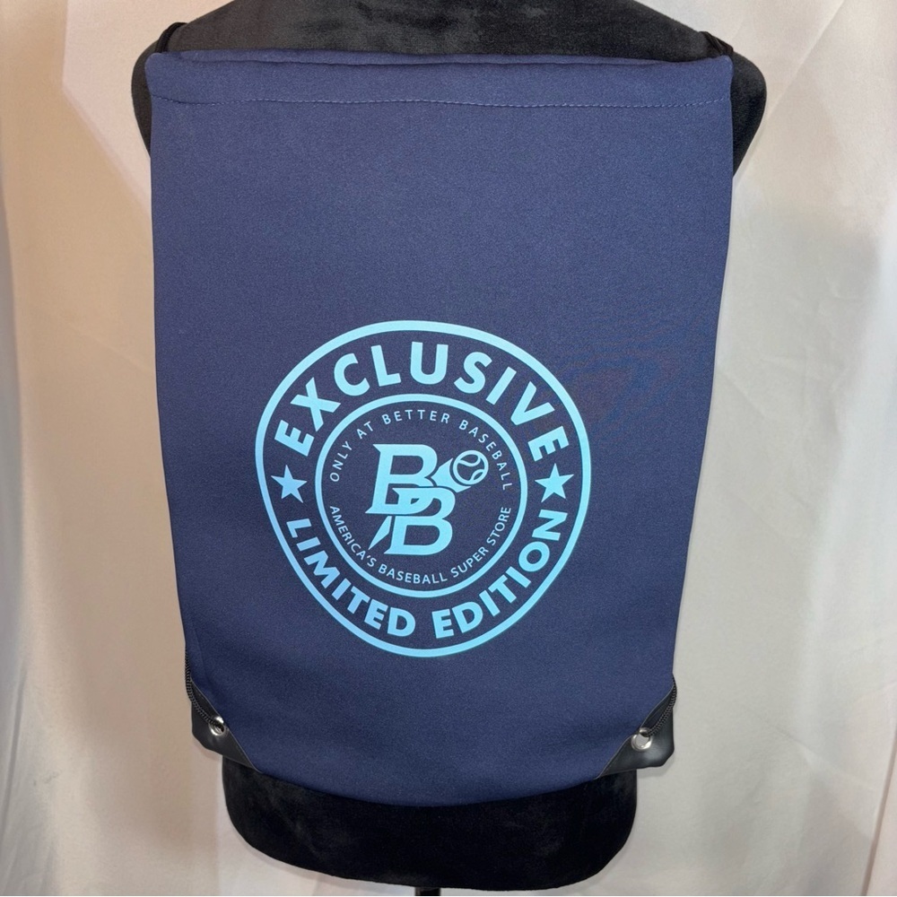 Better Baseball Navy Blue Neoprene Drawstring Bag
